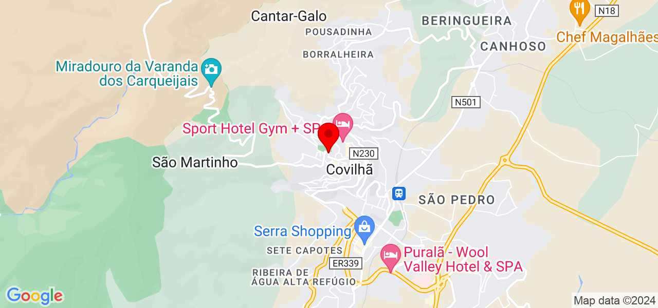 Leonardo Mafra - Castelo Branco - Covilhã - Mapa