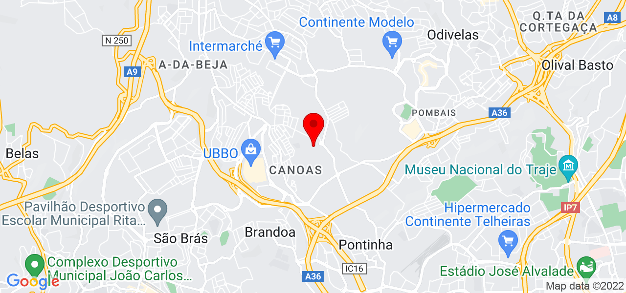 Lu&iacute;s Correia - Lisboa - Odivelas - Mapa