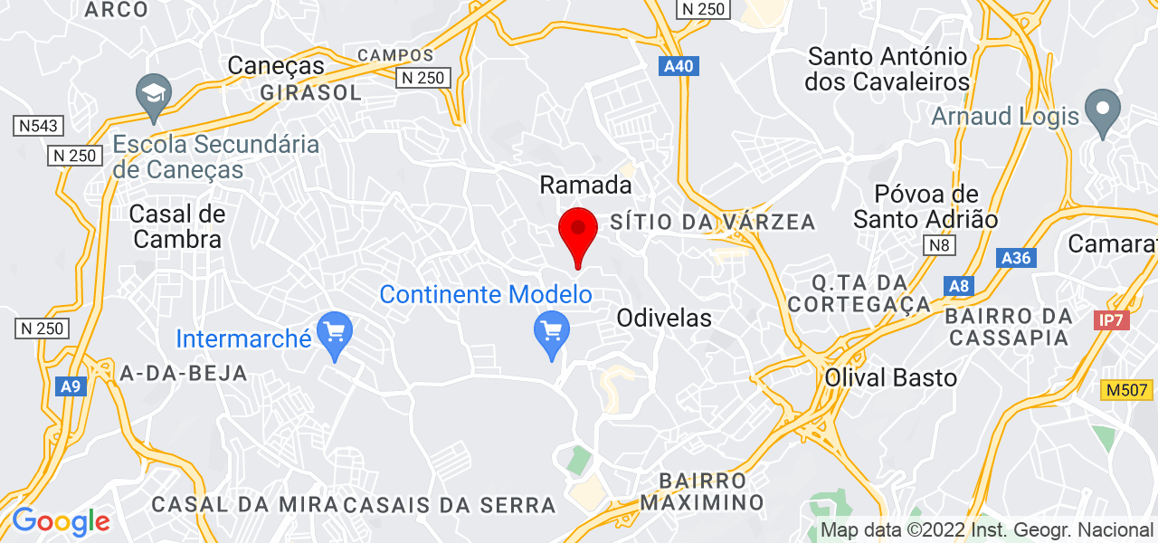 Maria Tereza - Lisboa - Odivelas - Mapa