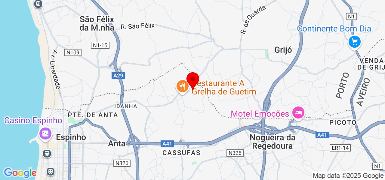 Rita Pereira - Aveiro - Espinho - Mapa