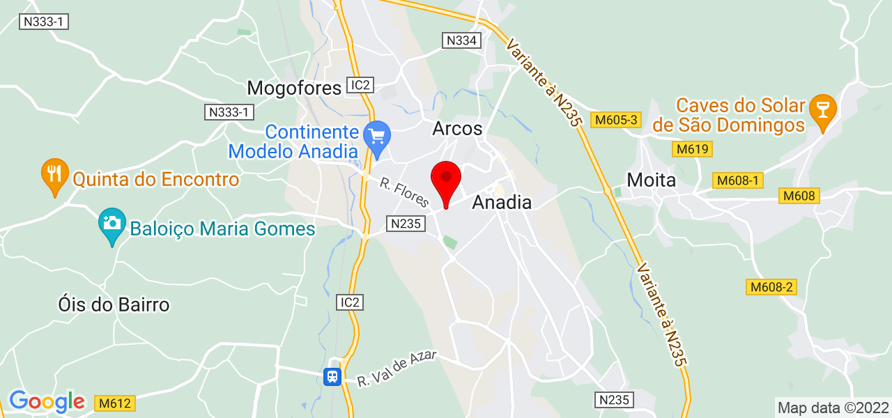 Dogsbuddy - Aveiro - Anadia - Mapa