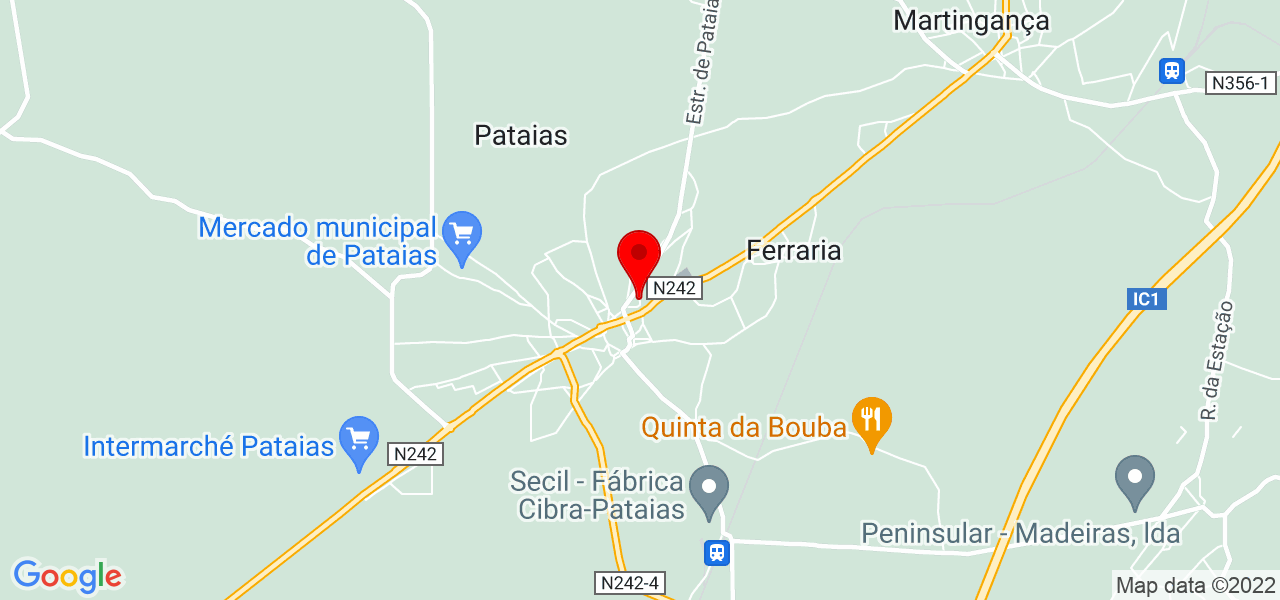 TFC - Leiria - Alcobaça - Mapa