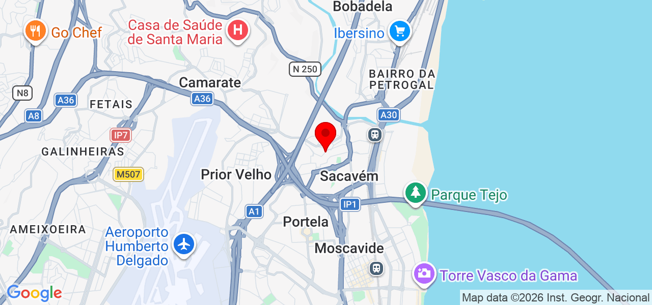 Costa carpintaria - Lisboa - Loures - Mapa