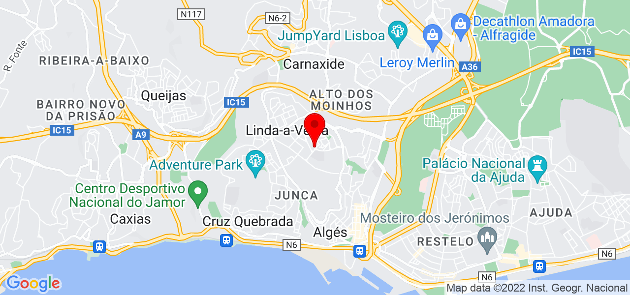 Obra nova e remodela&ccedil;&otilde;es - Lisboa - Oeiras - Mapa