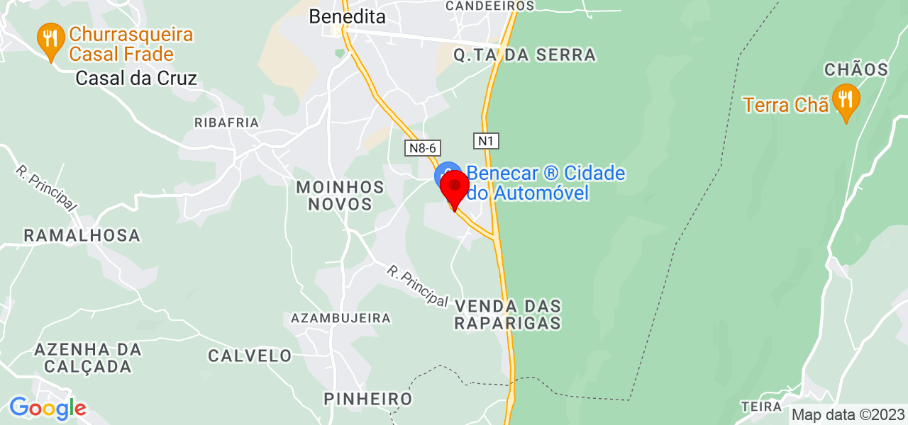 Tiago Fernandes - Leiria - Alcobaça - Mapa
