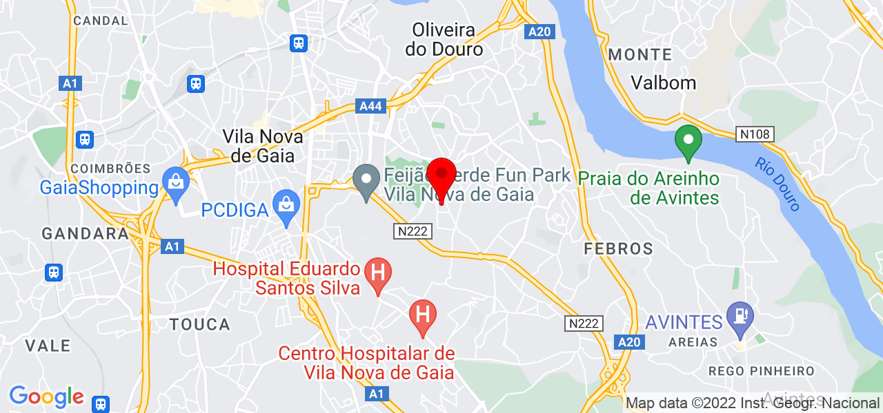 S&ocirc;nia Luz - Porto - Vila Nova de Gaia - Mapa