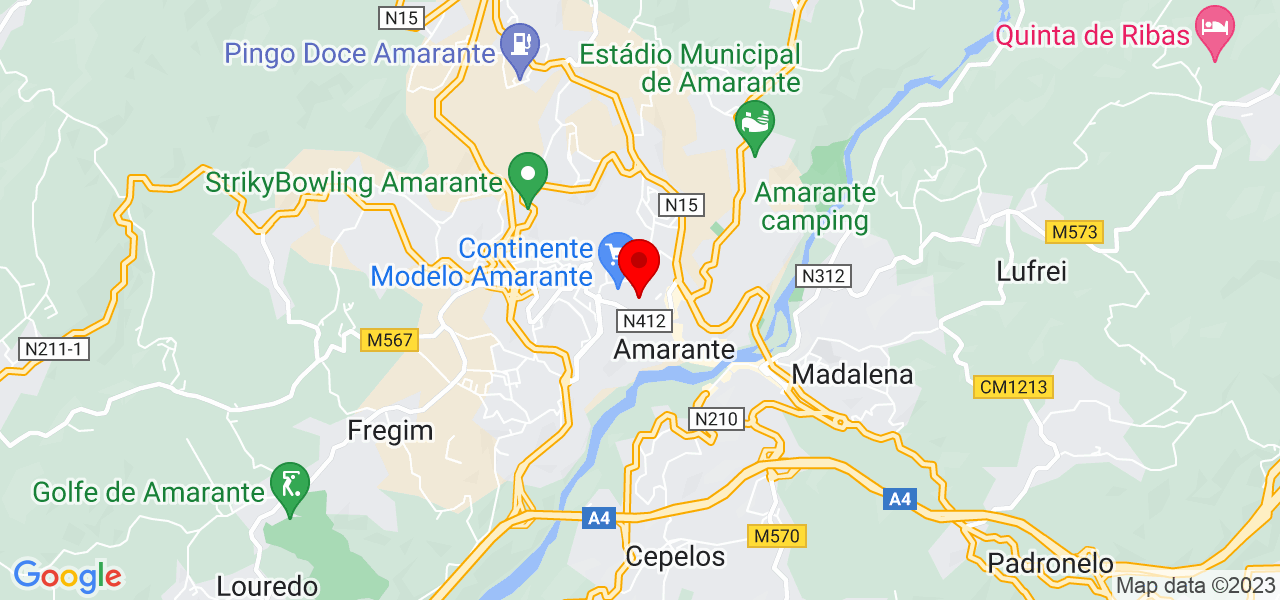 Jo&atilde;o Silva - Porto - Amarante - Mapa
