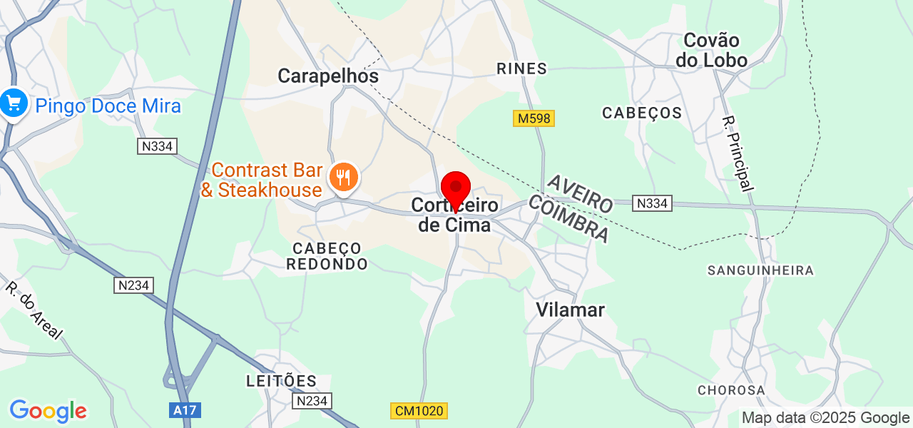 JRenovações - Coimbra - Cantanhede - Karte