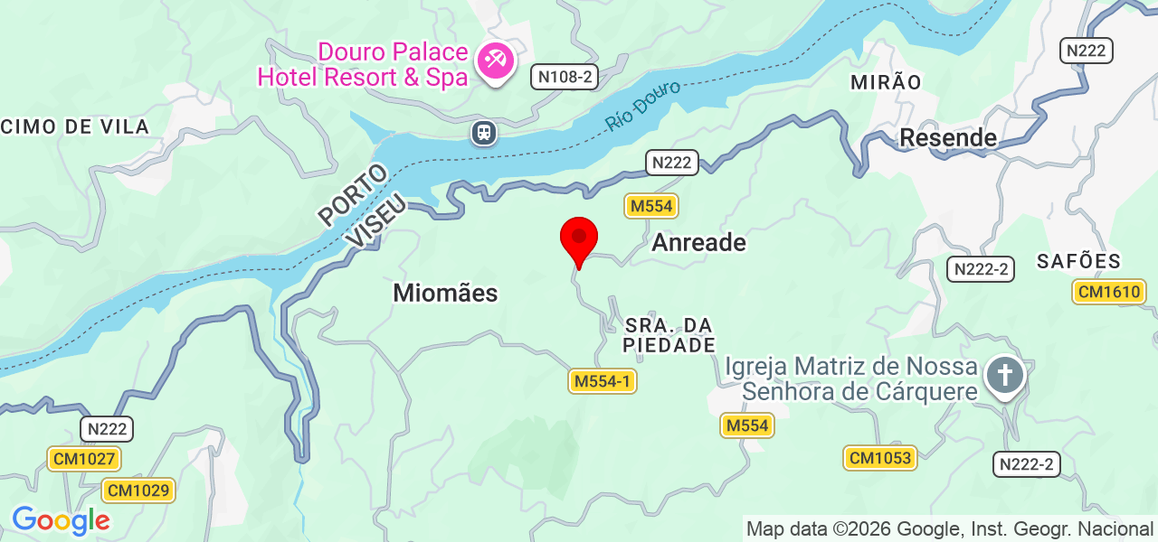 Jorge Loureiro - Viseu - Resende - Map