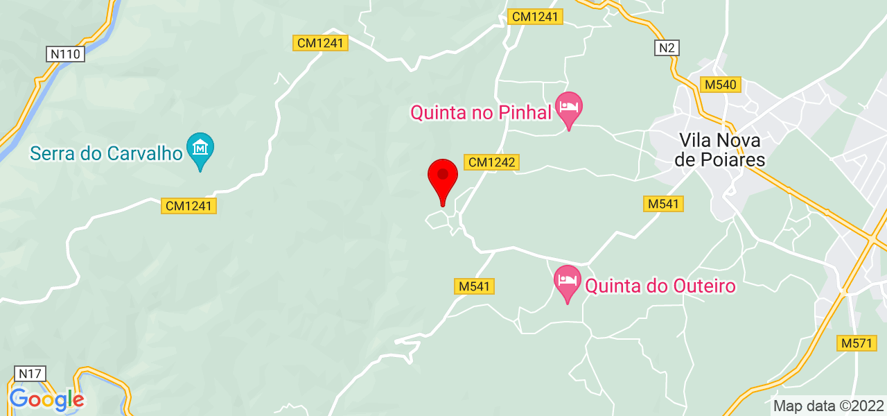 Marta Maur&iacute;cio - Coimbra - Vila Nova de Poiares - Mapa