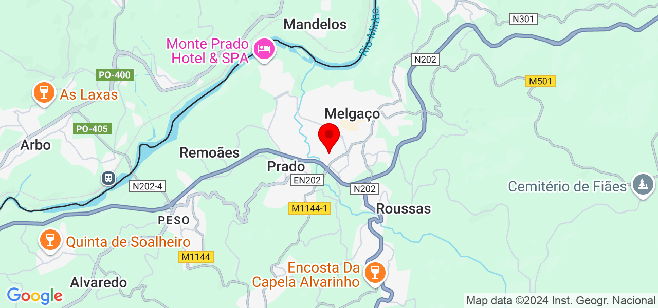 Cl&iacute;nica Osteomais - Viana do Castelo - Melgaço - Mapa