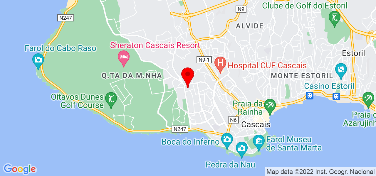 Tratador de cāes - Lisboa - Cascais - Mapa