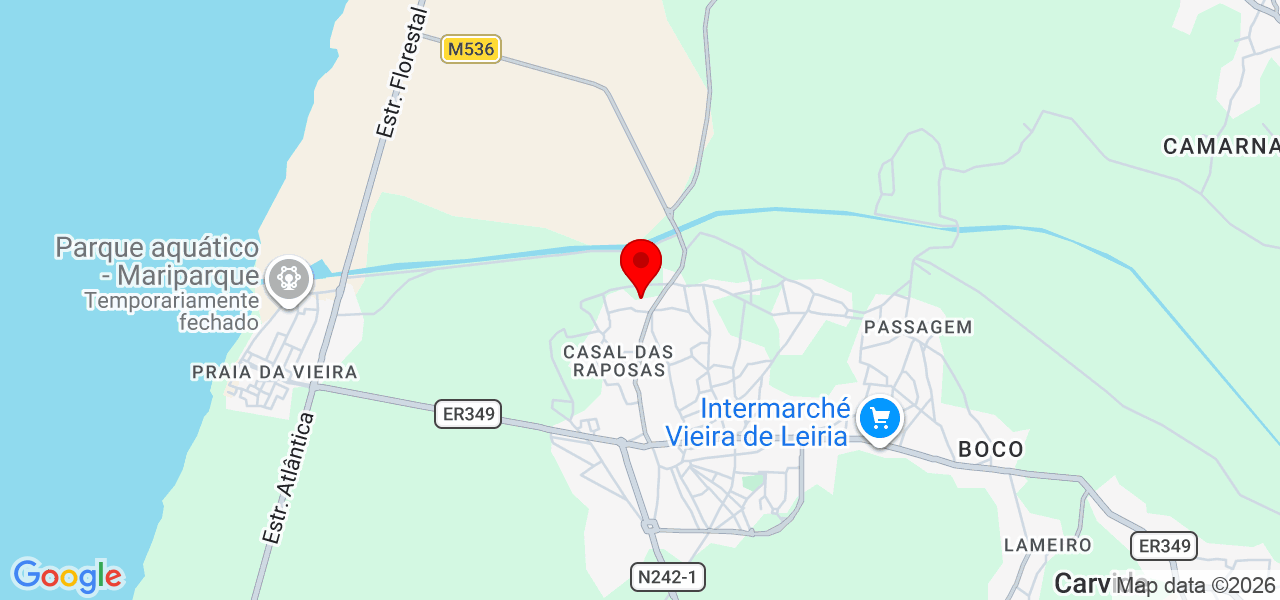 Santos - Leiria - Marinha Grande - Carte