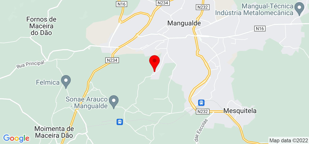 Ines - Viseu - Mangualde - Mapa