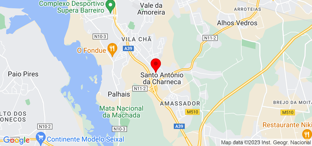 Sandra lotus - Setúbal - Barreiro - Mapa
