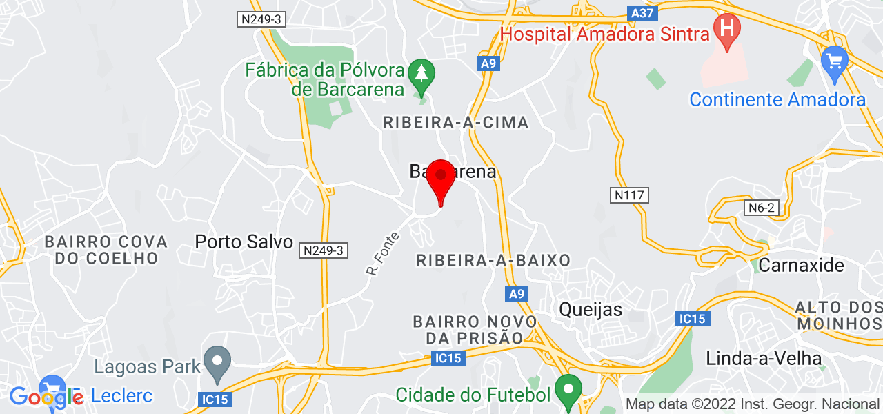 Francisca Mantas Pinto - Lisboa - Oeiras - Mapa