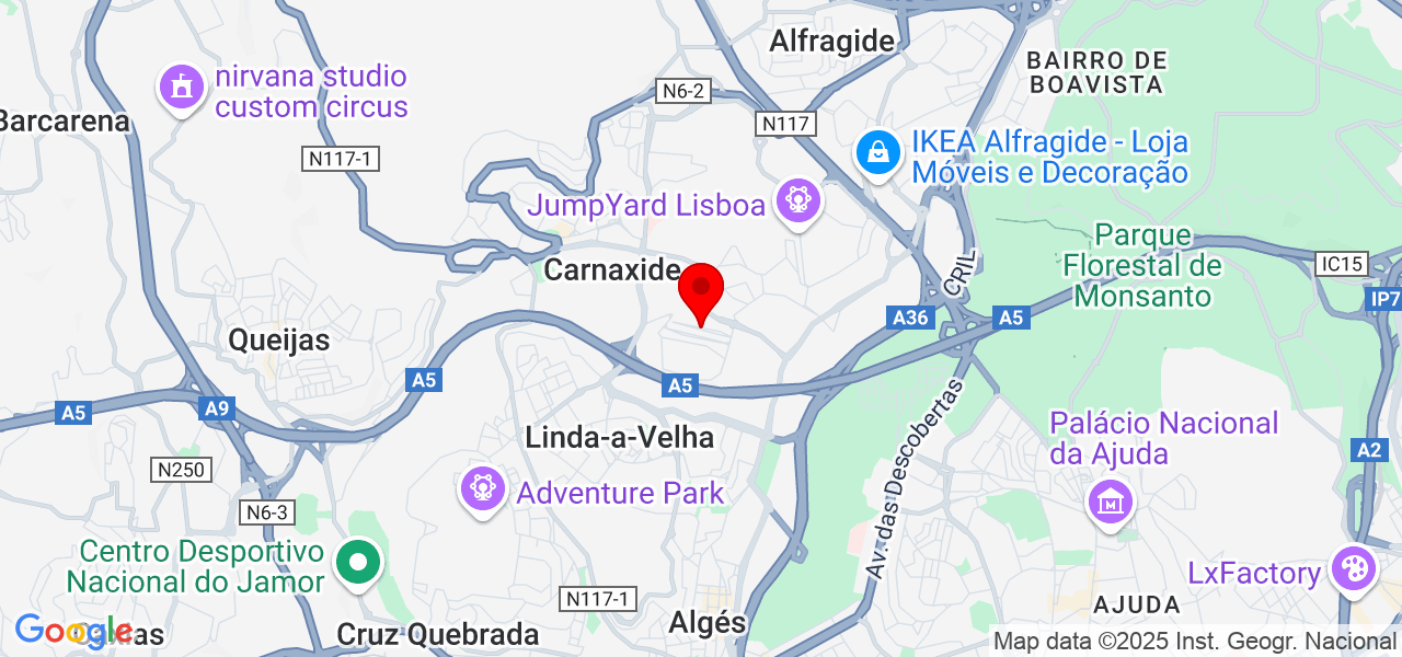 José Pedro Soares - Lisboa - Oeiras - Map