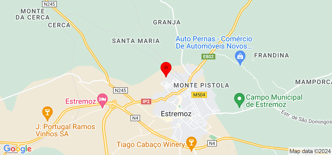 Ecomoz24 - Évora - Estremoz - Mapa