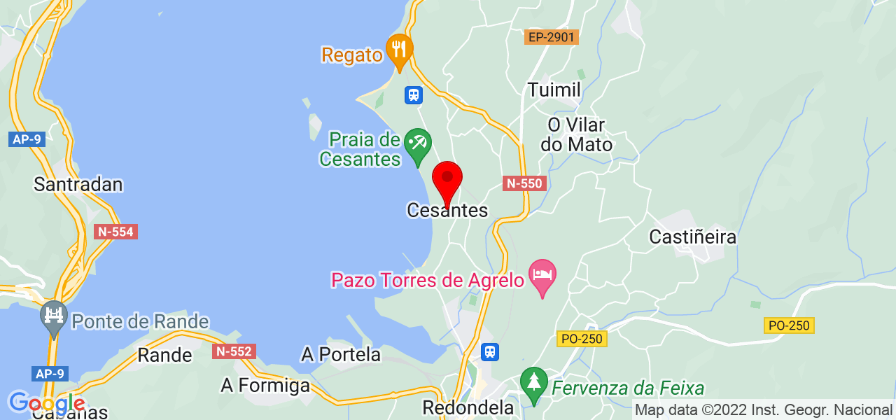 Daniel Rodr&iacute;guez - Galicia - Redondela - Mapa