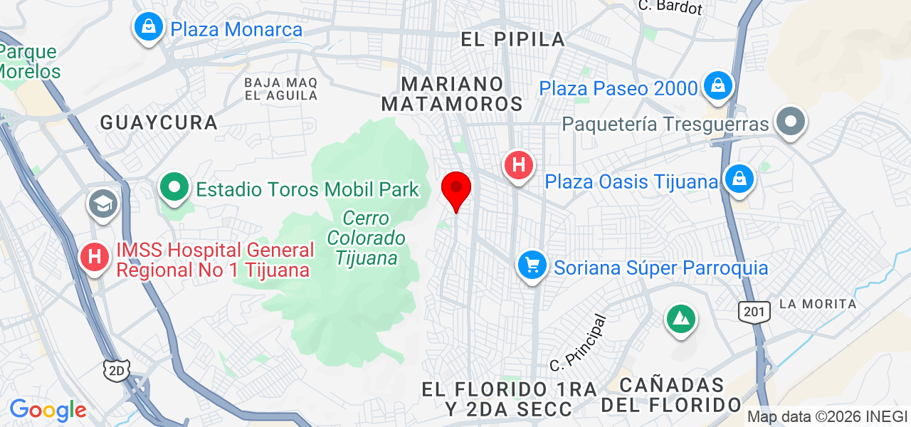 zerna - Baja California - Tijuana - Map