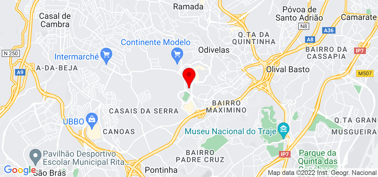 Ricardo Duarte - Lisboa - Odivelas - Mapa