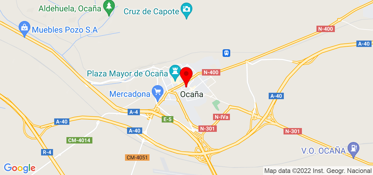 Trinidad - Castilla-La Mancha - Ocaña - Mapa
