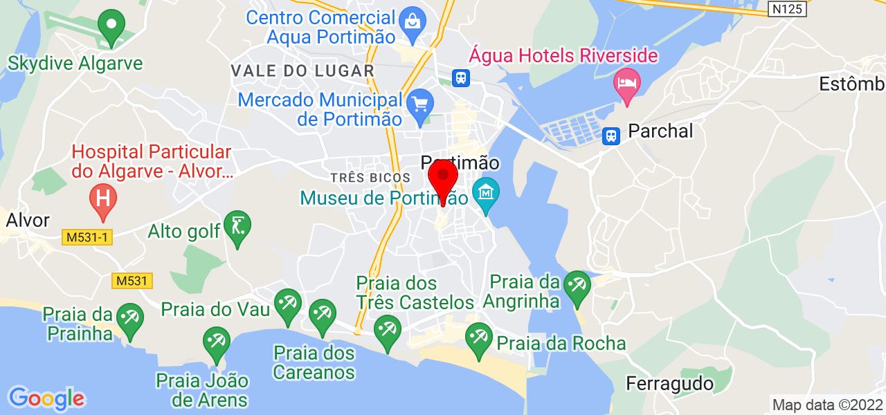 Ag&ecirc;ncia BlueThunder Advertising - Faro - Portimão - Mapa