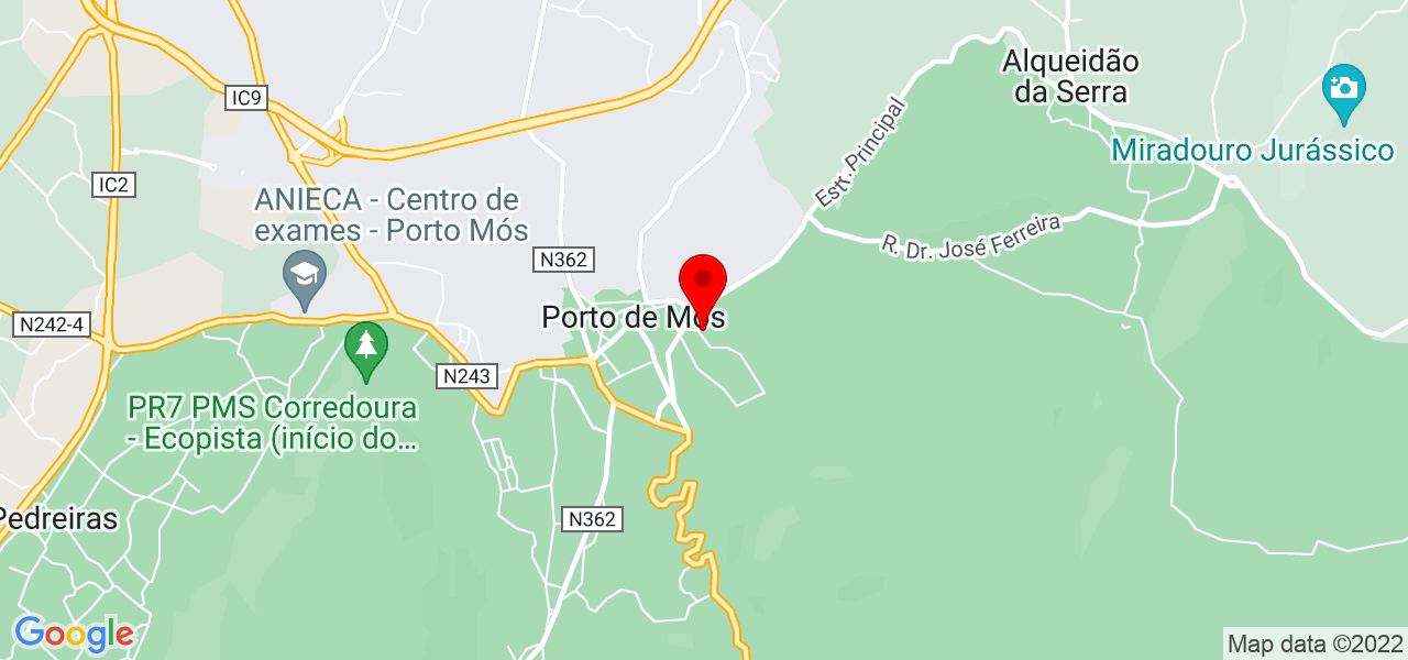 Laura Uscategui - Leiria - Porto de Mós - Mapa