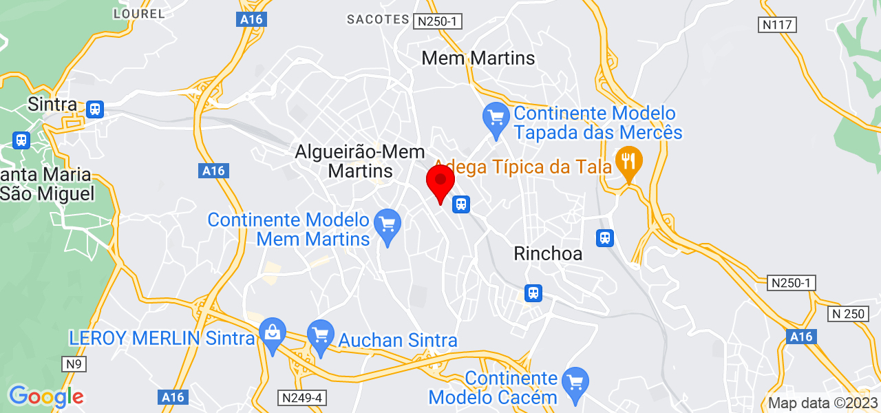 T&eacute;cnico de inform&aacute;tica - Lisboa - Sintra - Mapa
