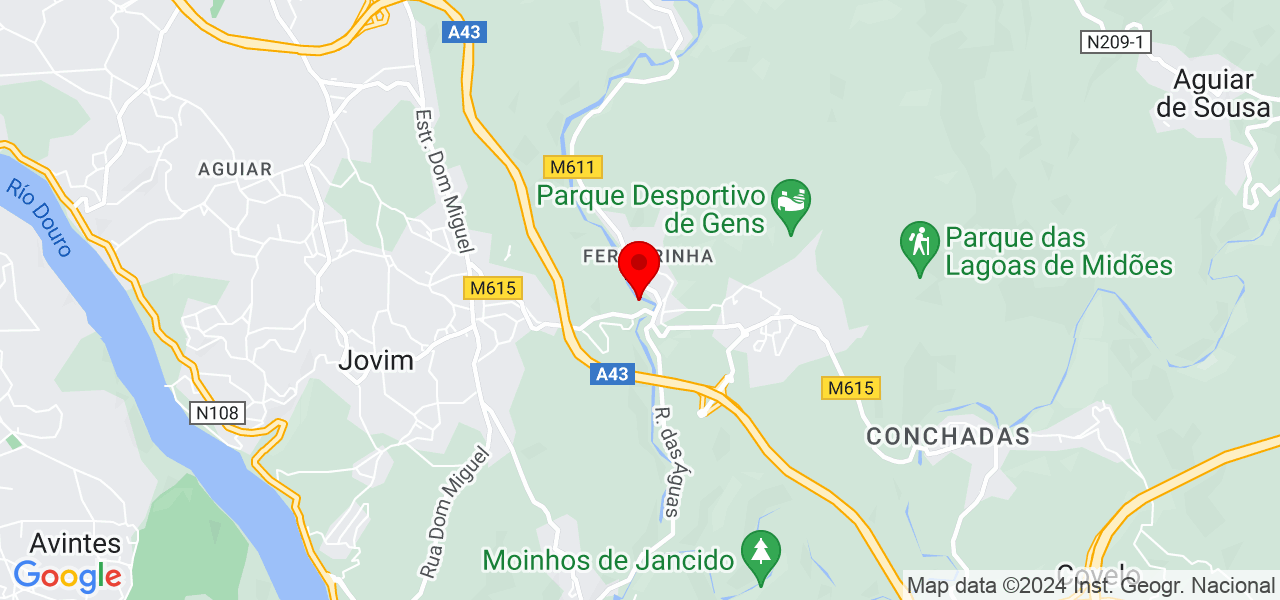 Ricardina - Porto - Gondomar - Karte