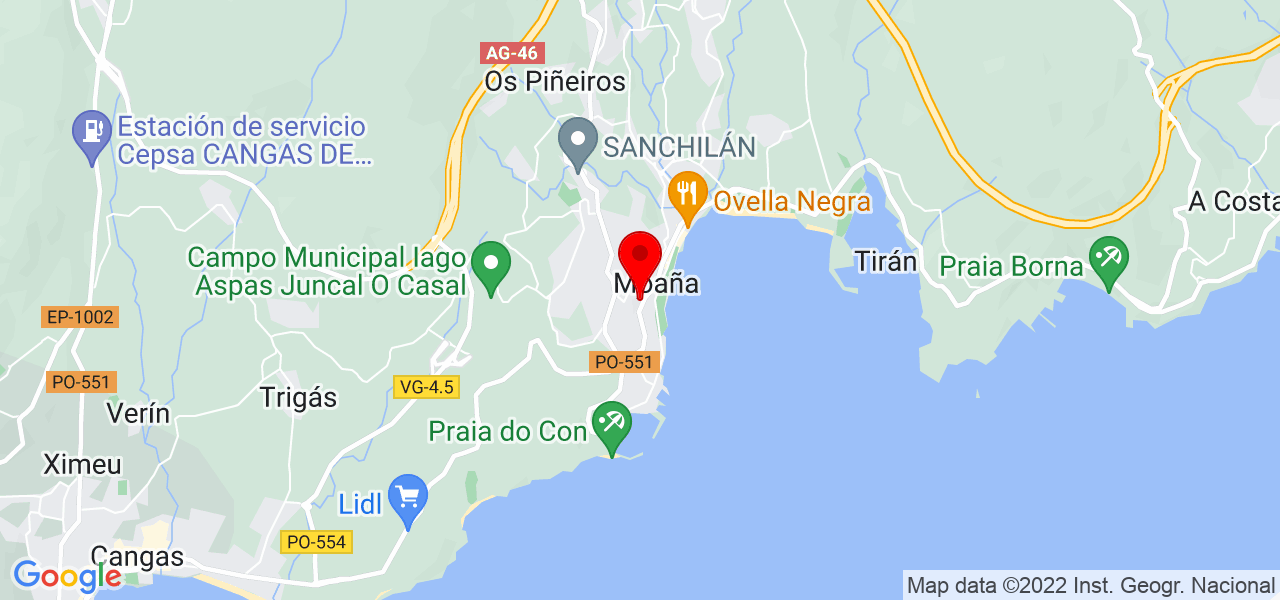 Caroline Limp - Galicia - Moaña - Mapa