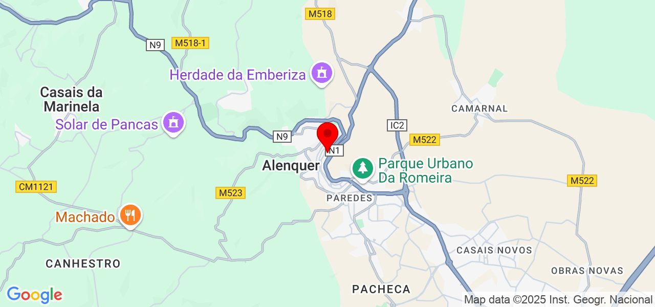 João Pereira - Lisboa - Alenquer - Map