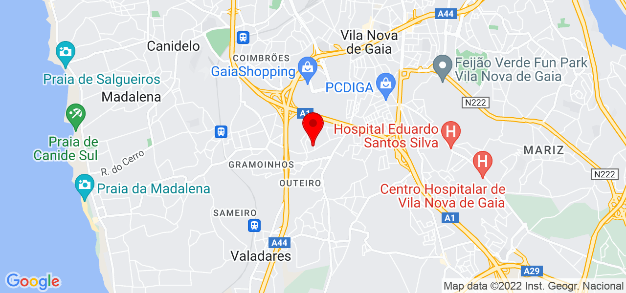 Alda Soares - Porto - Vila Nova de Gaia - Mapa