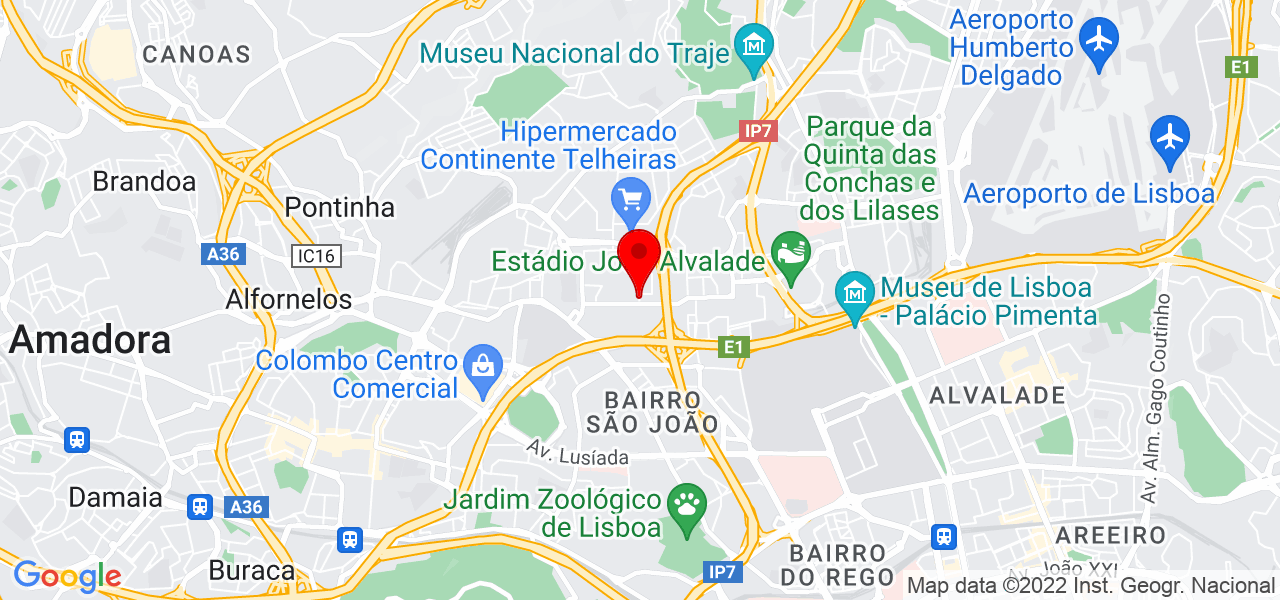 Andr&eacute; Tendeiro - Lisboa - Lisboa - Mapa
