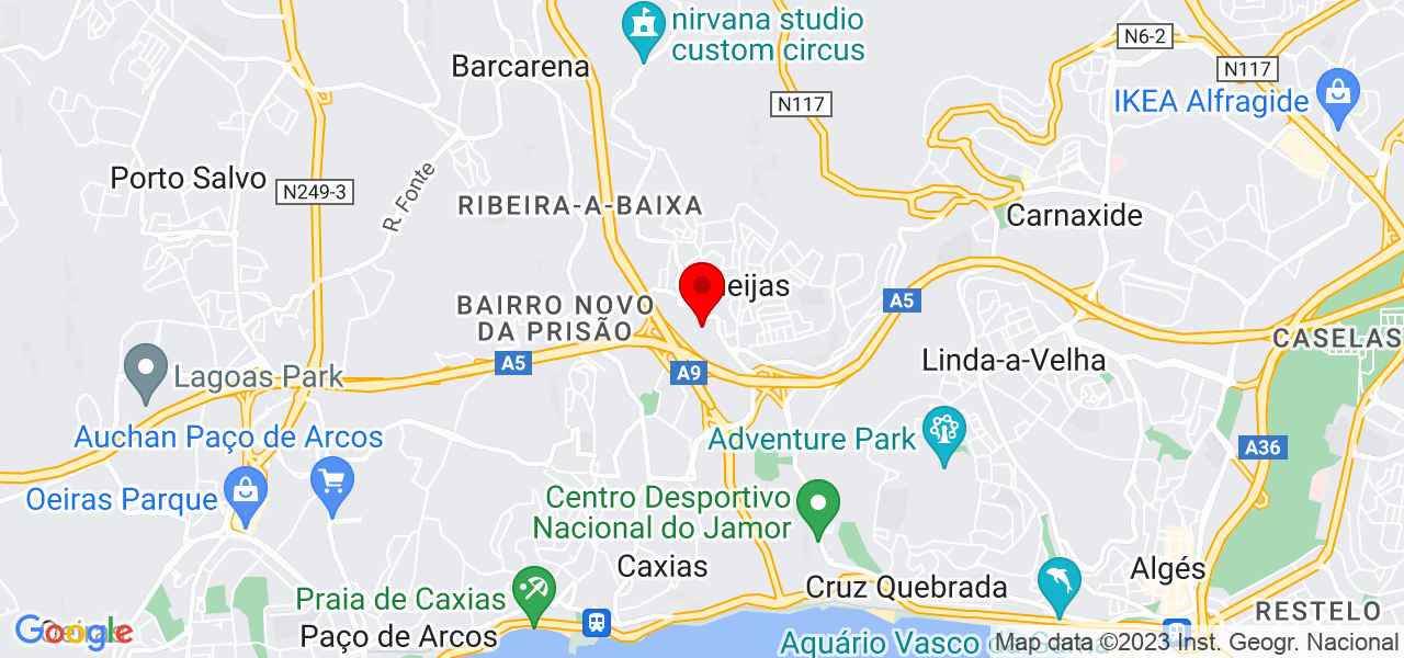Anabela Tavares - Lisboa - Oeiras - Map