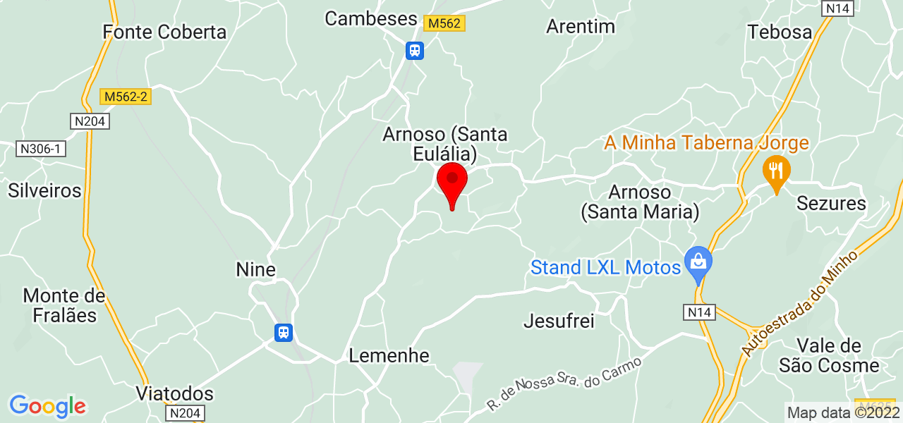 Ricardo Novais Pereira - Braga - Vila Nova de Famalicão - Map