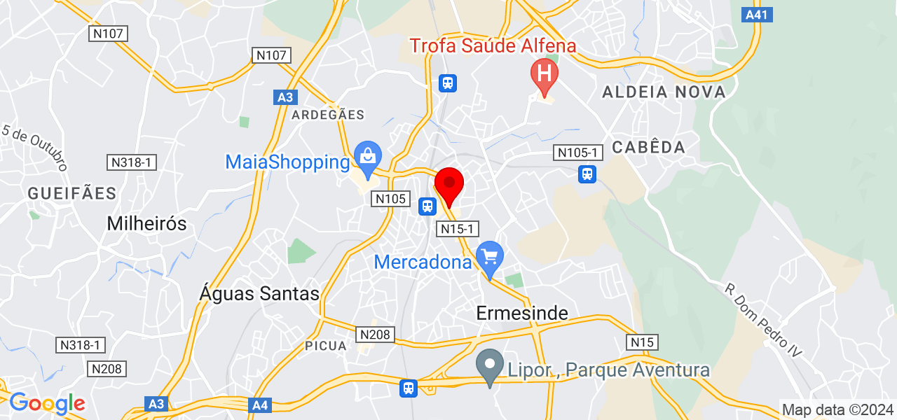 Rodrigo - Porto - Valongo - Mapa