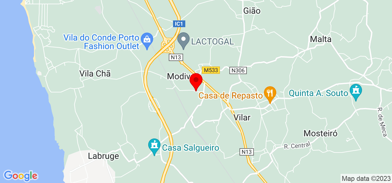 C&eacute;lia - Porto - Vila do Conde - Mapa