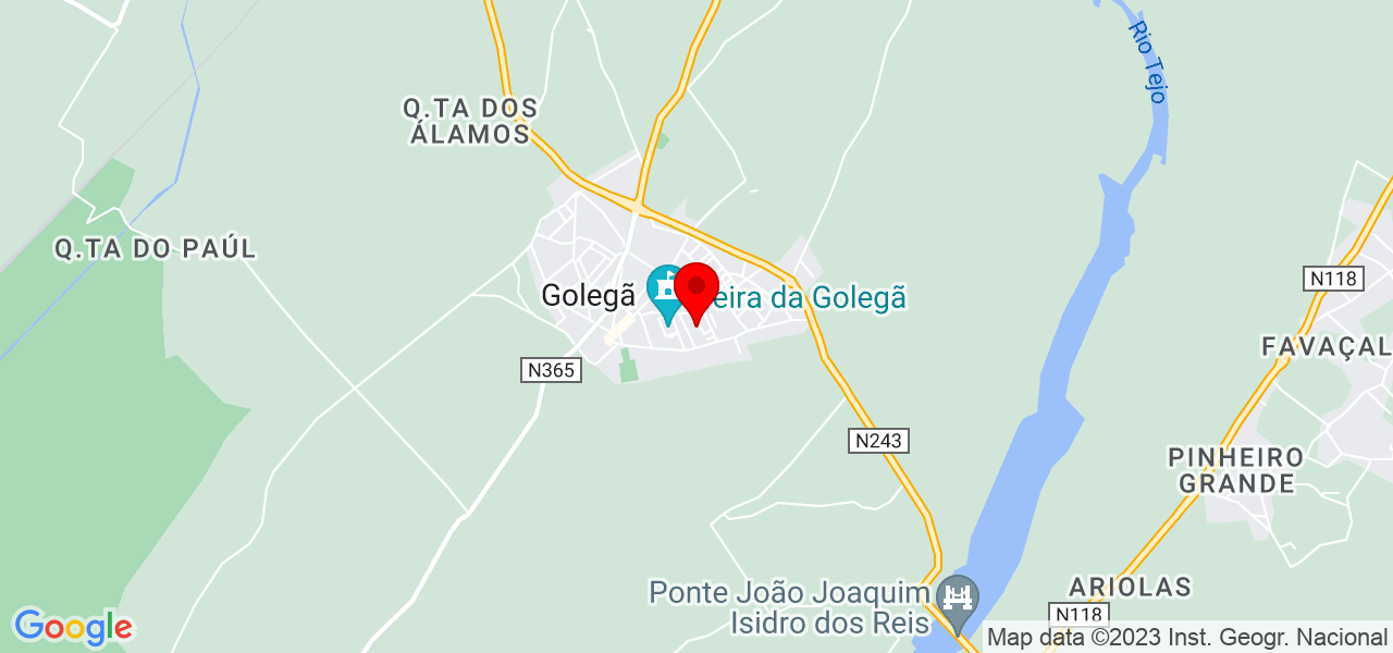Luís Mendes - Santarém - Golegã - Mapa