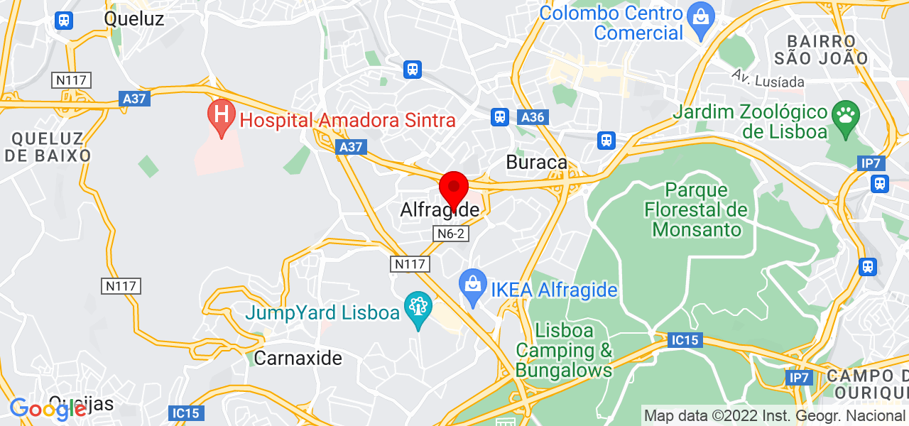 Ant&oacute;nio Fernandes - Lisboa - Amadora - Mapa