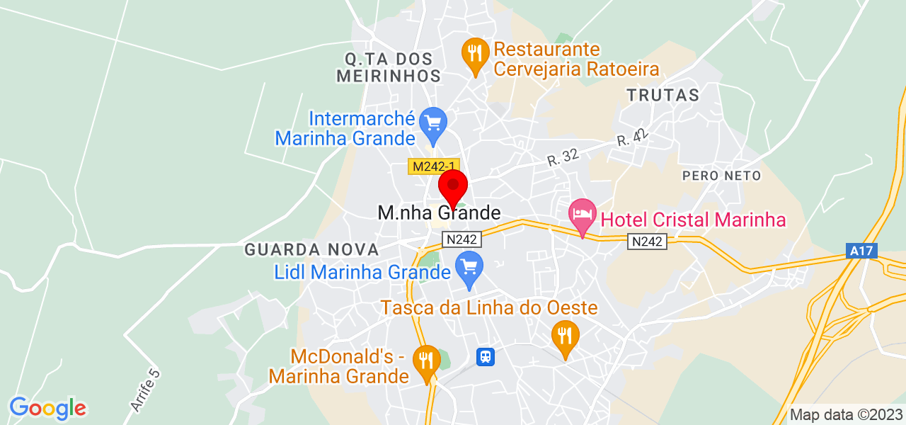 Mar&iacute;lia Febra - Leiria - Marinha Grande - Mapa