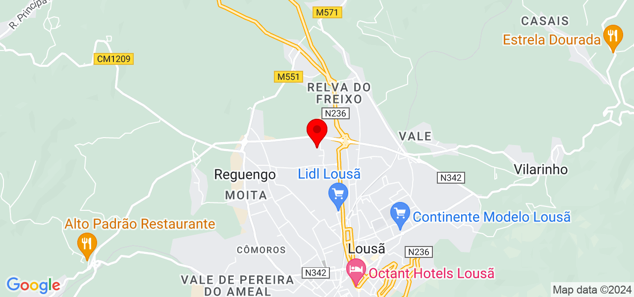 In&ecirc;s Quaresma - Coimbra - Lousã - Mapa