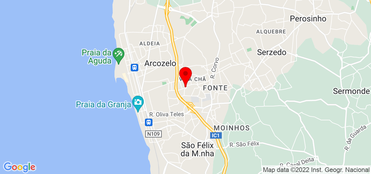 Valdir Fortes Arquiteto - Porto - Vila Nova de Gaia - Mapa