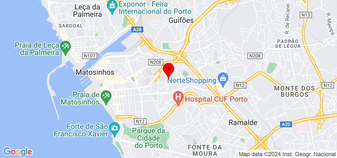 M&aacute;rcio Santos - Porto - Matosinhos - Mapa