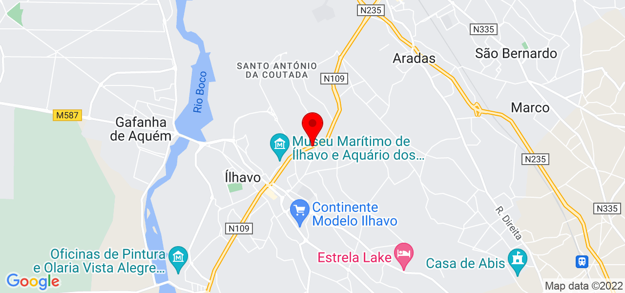 Simone - Aveiro - Ílhavo - Mapa