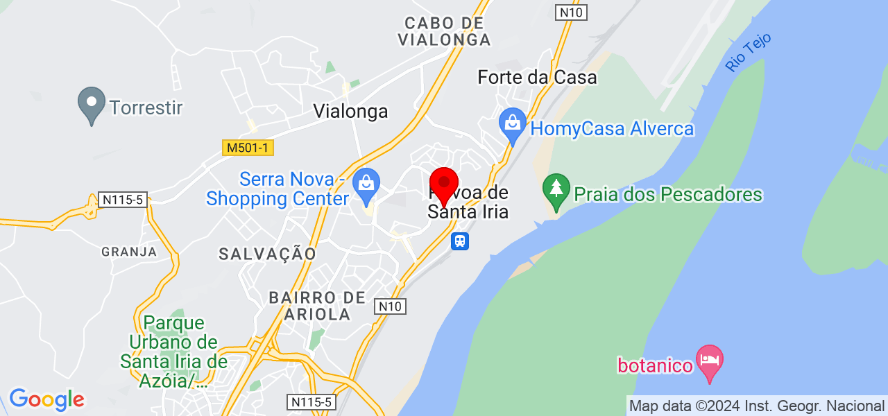 Noemi Souza - Lisboa - Vila Franca de Xira - Mapa