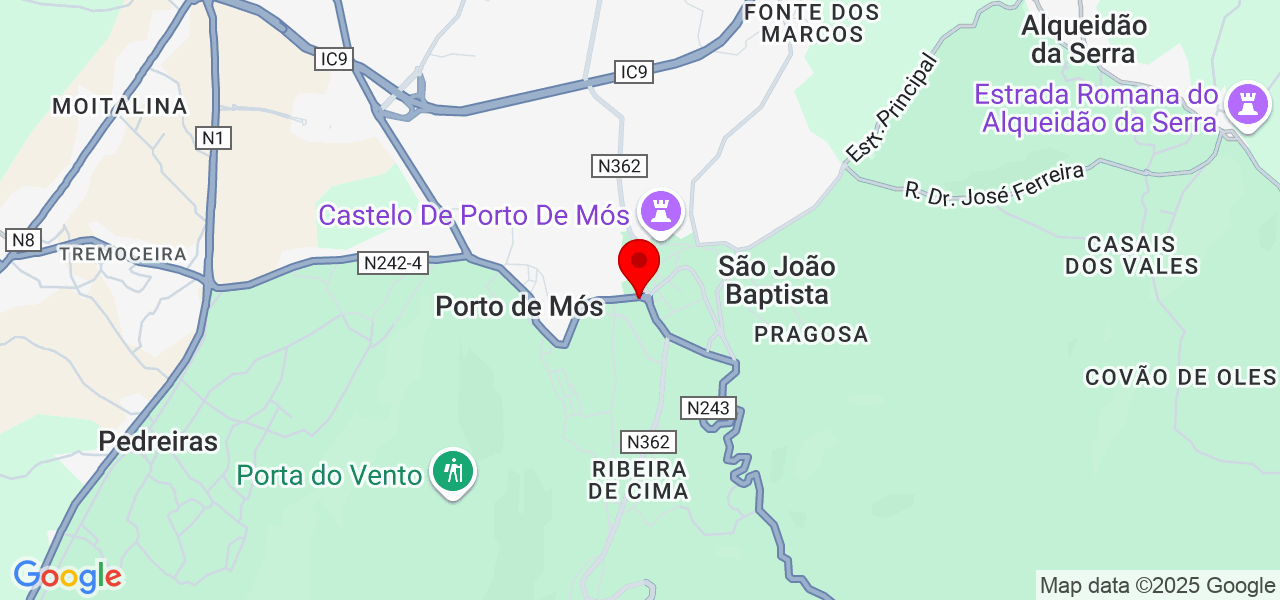 Eusa Abdula - Leiria - Porto de Mós - Mapa