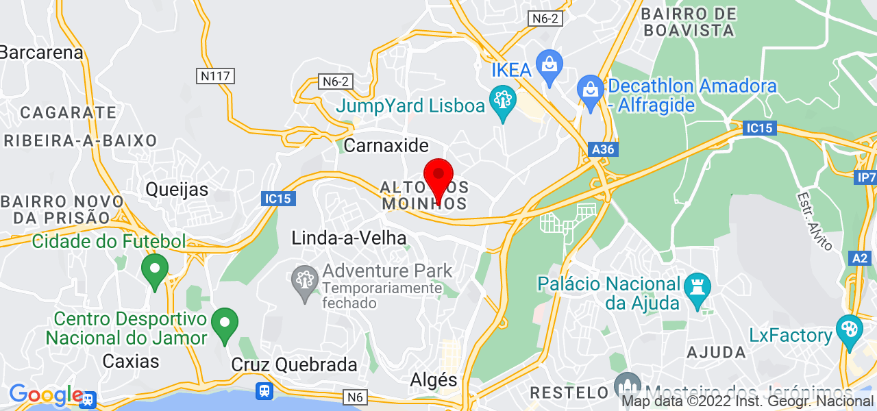HandMade Ladrilhador - Lisboa - Oeiras - Mapa