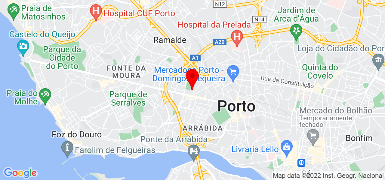 Orlando de S&aacute; Pereira - Porto - Porto - Mapa