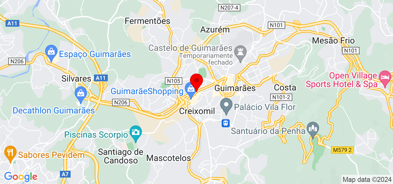 Golden Distance - Braga - Guimarães - Mapa